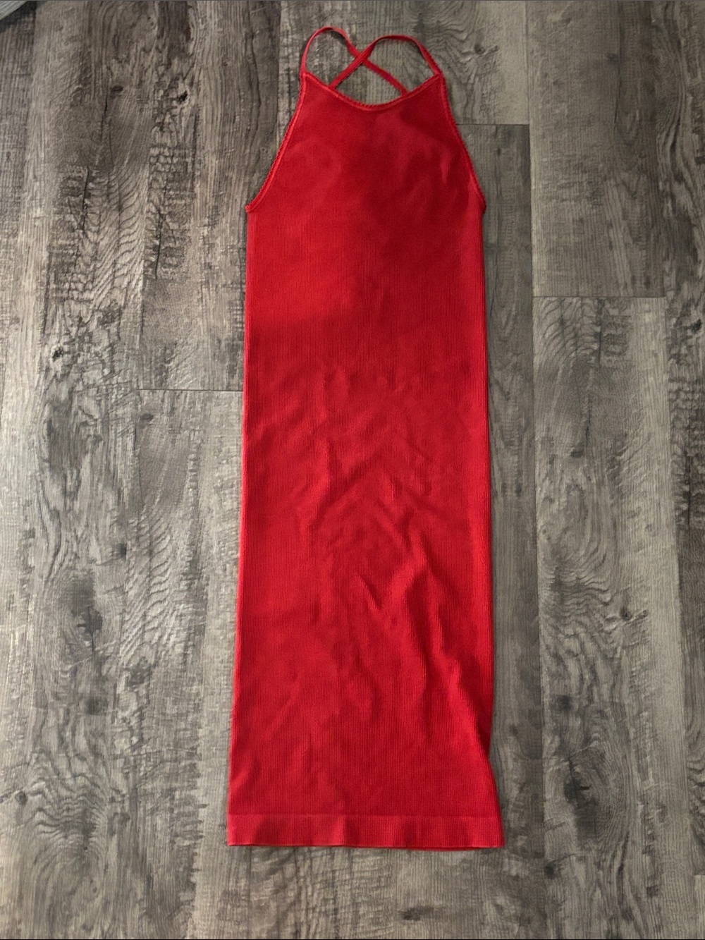 BCBGeneration Ribbed Knit BodyCon Dress - Red - Size Small